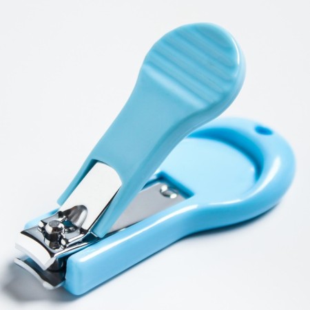 Children's manicure set, 3 subjects: scissors, saw, niceps, from 0 months, color of blue-3