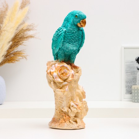 Figure "Parrot on a tree" 17x14x35cm, color