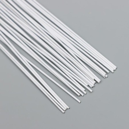 Wire for creativity "Blumentag" 0.55 mm, 30 pcs, 40 cm, in a plastic braid, white-1