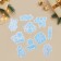 A set of vinyl stickers on the windows "Blizzard", reusable, 10 x 10 cm, New Year