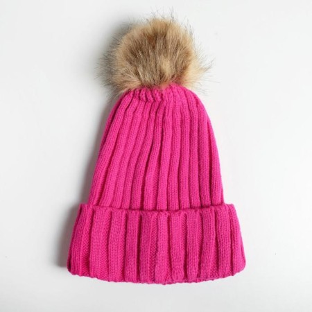 Women's hat with pompon "Keep Calm and Hug Panda"-2