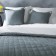 Set "Ibiza": a bedspread 160 x 220 cm, pillowcases 40 x 40 cm - 2 pcs, gray
