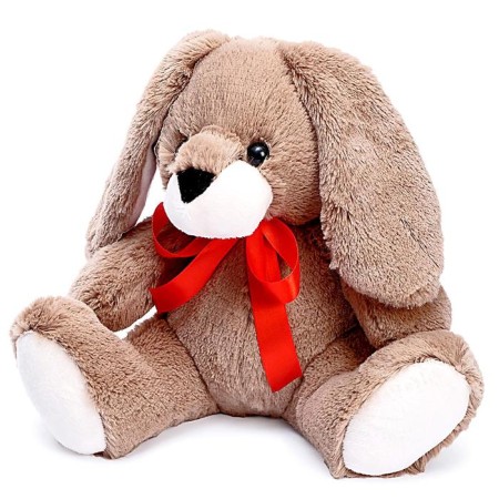 Soft toy "Egor Rabbit" Dark, 28 cm-1
