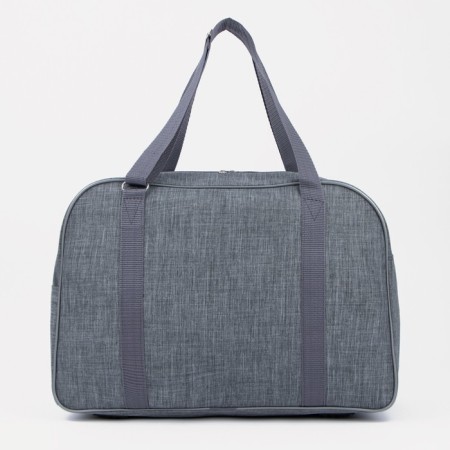 Road bag with lightning, external pocket, suitcase holder, gray color-1