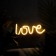 Neon sign "Love", 35x13 cm, aax3+usb, t/white