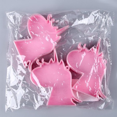 The basis for creativity and decoration "Unicorn", a set of 3 pcs., Size 1 pc. - 10 × 9.5 × 2.5 cm-4