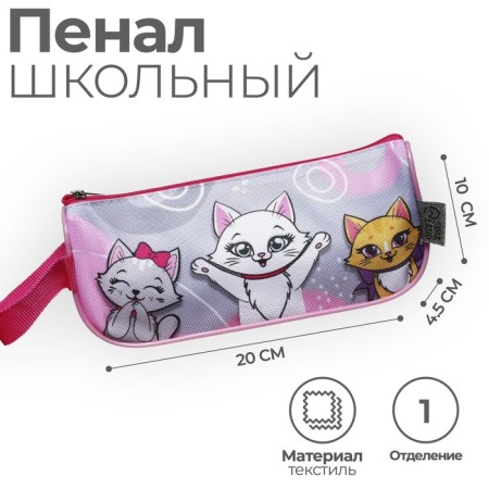 Penal soft 1 compartment, 100 x 200 x 45 mm, voluminous, with a "cats" handle