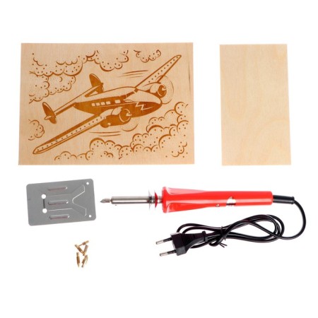 Set for wood burning (apparatus with nozzles, boards 2 pcs.)-1