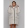 Coat insulated winter female, size 50, beige color