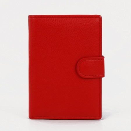 Cover 3 in 1, for auto documents, passports, bills, pockets for cards, for coins, red color