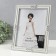 Photo frame 2033 20x25 cm "Glaze" plastic, col. silver