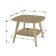 Commercial Hudson table, 650x650x500, Dub Sonoma/Sonoma