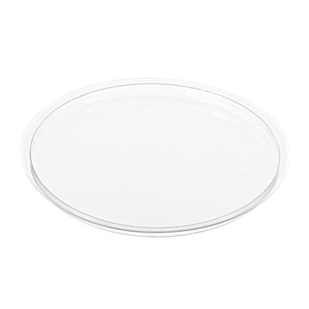 Cover to the container TV-200K, round, transparent color, size 11 x 11 x 0.6 cm