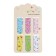 A set of magnetic bookmark for books Calligrata 6 pieces, "Flowers", mix