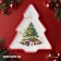 New Year's dosteen plate "Magic tree", ceramics, 23 × 20 × 2.2 cm, white color