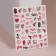 Nail stickers "Baby" color black/pink