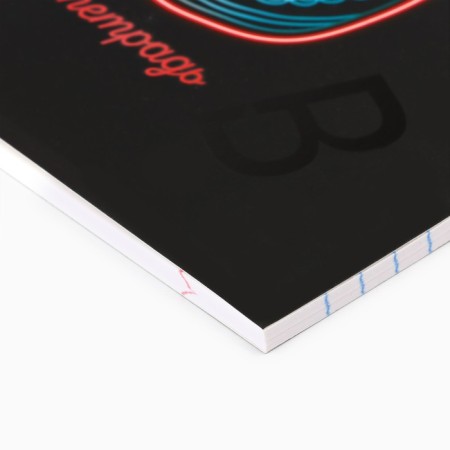 Subject notebook A5, 48 liters on the clip “Neon. Russian language »Soft touch lamp, 3D varnish-1