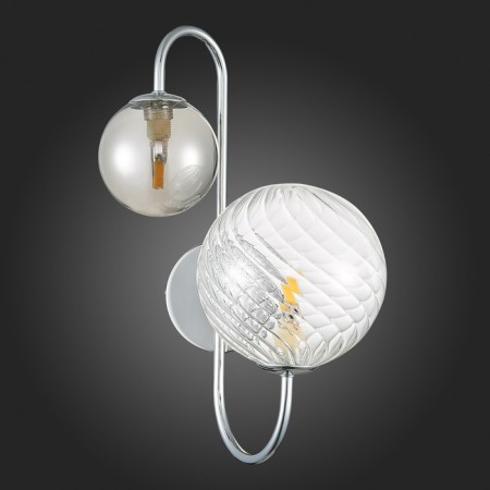 Sconces st. SL1124.101.02. Vinetto. 2x5 watts, G9, 4000k, 19.5x36 cm, chromium color-5