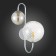 Sconces st. SL1124.101.02. Vinetto. 2x5 watts, G9, 4000k, 19.5x36 cm, chromium color