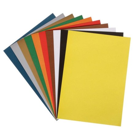 Cardboard color A4, 10 sheets, 10 colors, ZHK "Flower", 220 g/m, 1021735-1