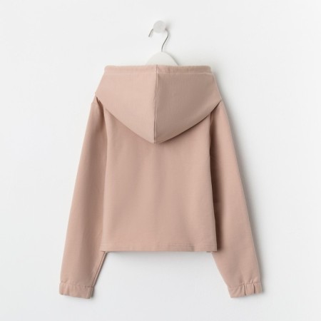 Sweatshirt for girls, cappuccino color, height 140 cm-2