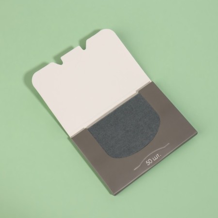 Mating natural napkins, 50 pcs, with antibacterial effect, black coal-4