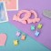 Hair Set "Sonya" (2 elastic bands, 6 crabs 1.1 cm) bows stripes ears, mix