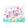 Foil ball 16 "Happy Birthday", capital letters, pink color