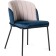 Shylim Metal/velor stool/velor, black/blue 54x60x76 cm