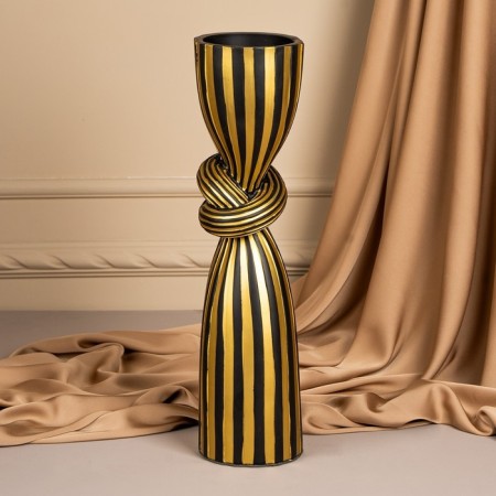 Climber for one candle “Knot” color Black-gold 39 x 10.5 x 10.5 cm-4