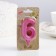 Candle in the Cake "Fine", number "6", pink metallic, 6.5 cm