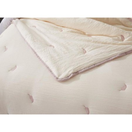 A set with a covering “Erica”, size 160x220 cm, 50x70 cm, cream color-7