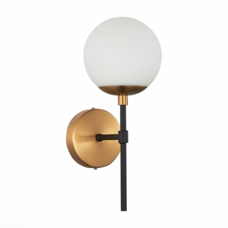 Sconces st. SL1203.401.01. Limano. 1x40 W, E27, 13x32.7 cm, bronze color, black