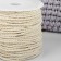 Shpagat for weaving, cotton, d = 4 mm, 50 m, twisted, white color