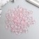 Beads for creativity Plastic "Busin Hat" set 50 pcs Transparent pink 0.4x1x1 cm
