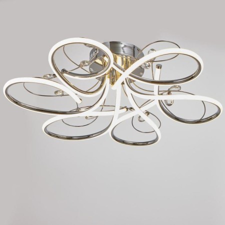 Lamp with PDU 69539/1 LED 102W Dimmer Chrome 71x71x17 cm Bayerlux