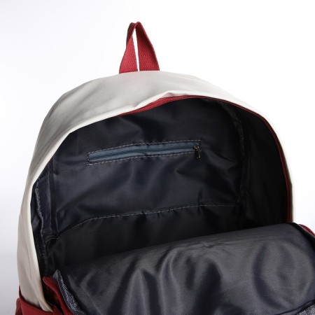 Youth backpack on lightning from textiles, 2 pockets, raspberry color-5