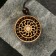 Talisman Slavic bilateral "Molovinets/Black Sun" cedar
