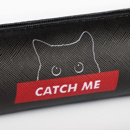 School Penalus made of artificial leather “September 1: Cat”, 19 x 8 x 3 cm-1