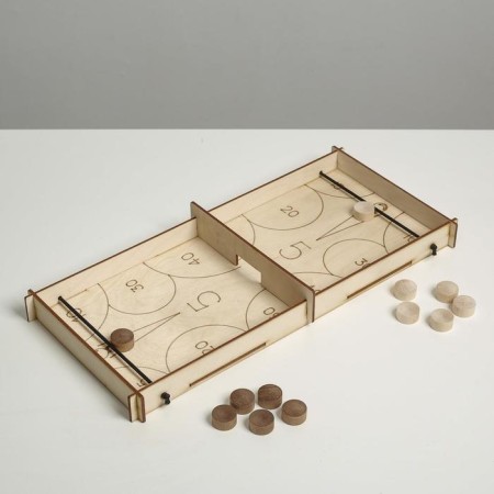 Board game "Chapai! A shootout", for motor skills and accuracy, 39 x 17 x 4.5 cm