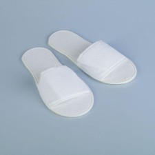 Slopels are disposable, terry, cotton, white