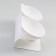 Plastic bowls on a white stand 27.5 x 14 x 15 cm white