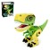 Robot dinosaur "Mini -Zavrik", interactive: reacts to touches, sound, light, batteries, mix color