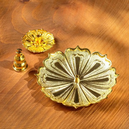 Set of supports of any incense "Jasmine", gold color, d = 8.8 cm-1