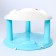 Bathing chair on suction cups, blue color