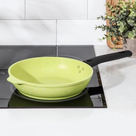 Trendy Style pan, d = 22 cm, removable handle, anti -stick coating, green color-6