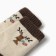 Children's socks from Mongol wool "deer", chocolate color, size 18-20
