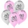 Shar Latex 12 “Together forever”, pastel, set of 15 pcs., Pink, white color