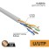 Bay cable twisted pair U/UTP, CAT 5E, PVC, 4PR, 24AWG, Indoor, Solid, Gray, 100m Proconnect