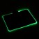 Mouse mat, 35x25x0.3 cm, with backlight RGB, USB, black